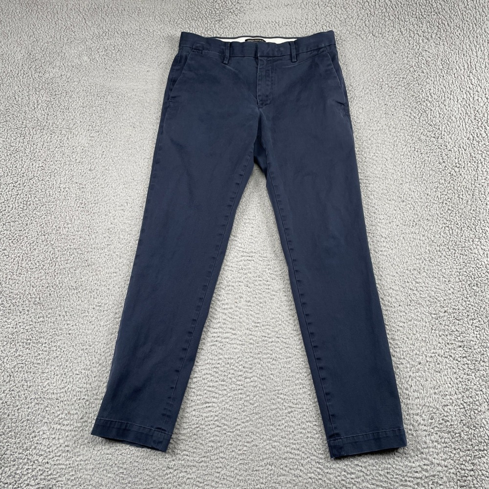Banana Republic Chino Mens 31x32 Navy Blue Mason Athletic Tapered Rapid Movement